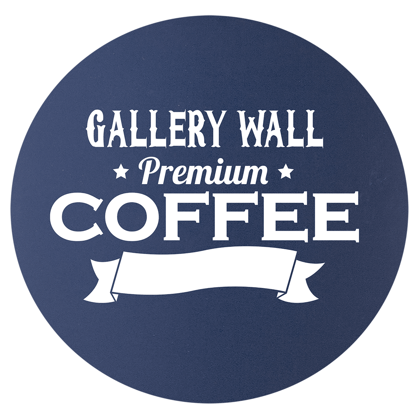 Personalized 3.75 inch round silicone coaster with custom engraved name, monogram or logo