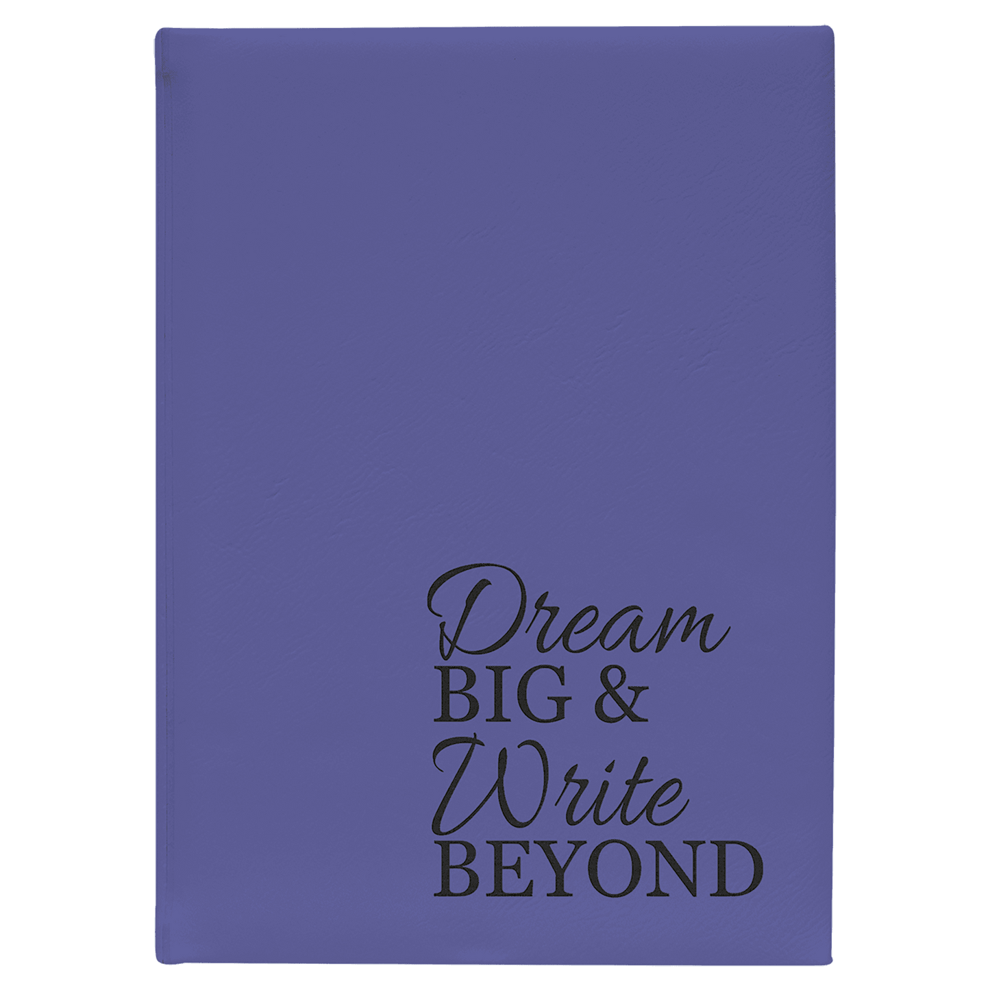 7" x 9 3/4" Purple Laserable Leatherette Journal with Lined Notepad
