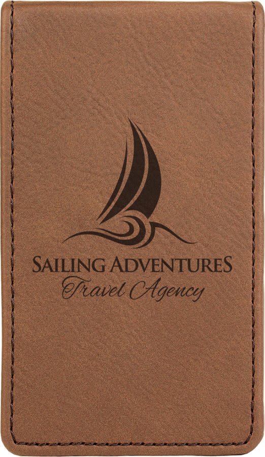 7-Piece Dark Brown Laserable Leatherette Manicure Gift Set