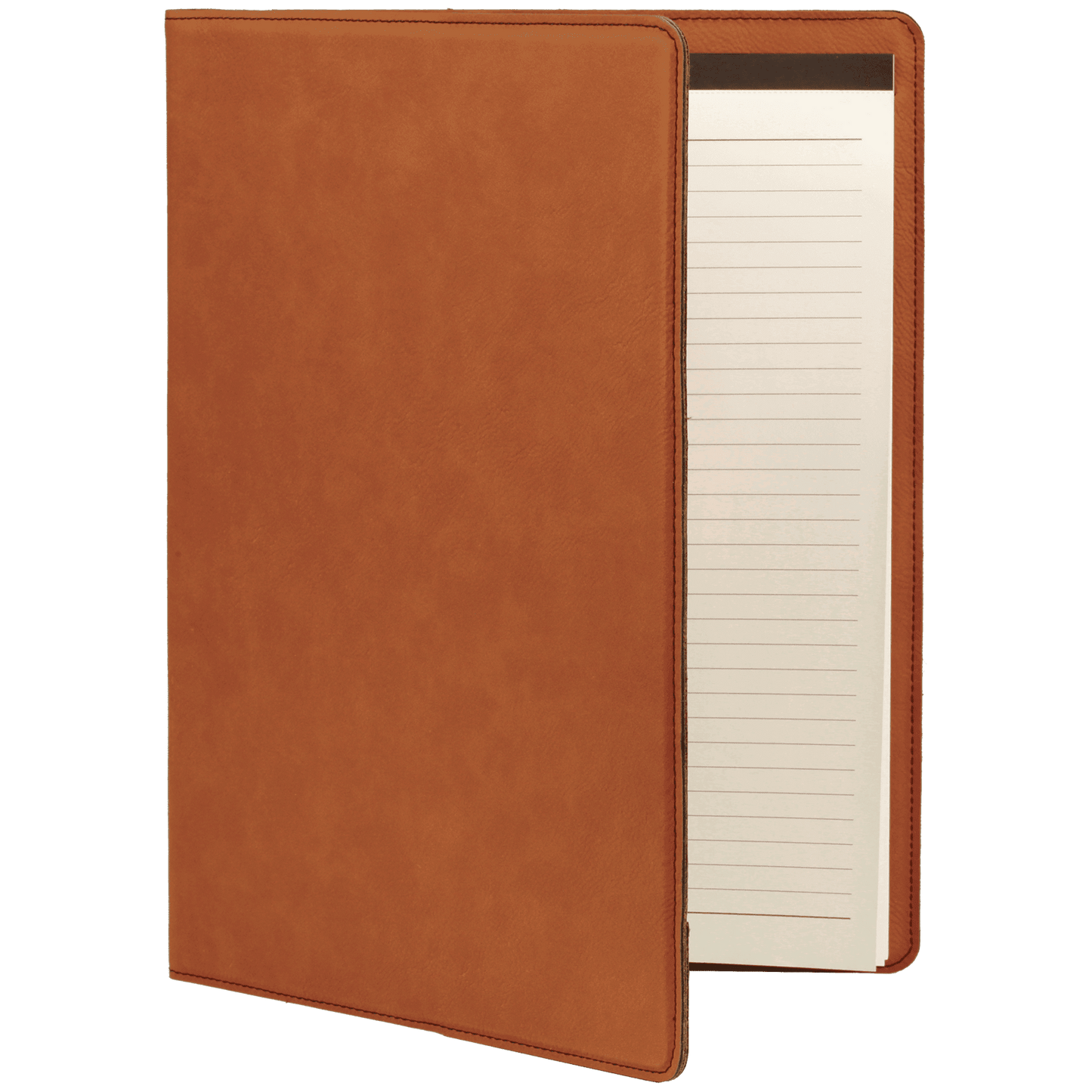 9 1/2" x 12" Rawhide Laserable Leatherette Portfolio with Notepad