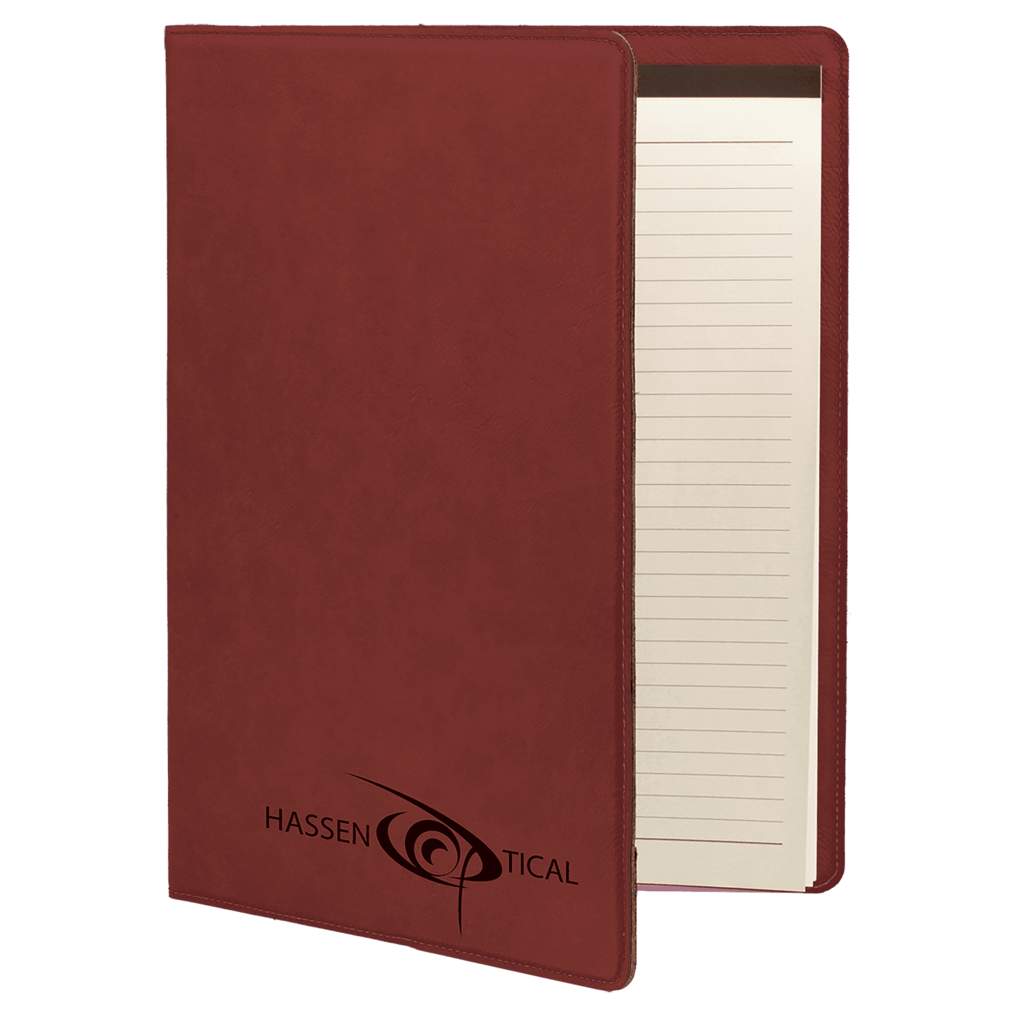 7" x 9" Rose Laserable Leatherette Small Portfolio with Notepad