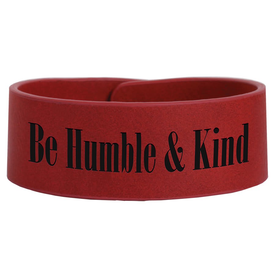 laser engravable leatherette cuff bracelet personalized