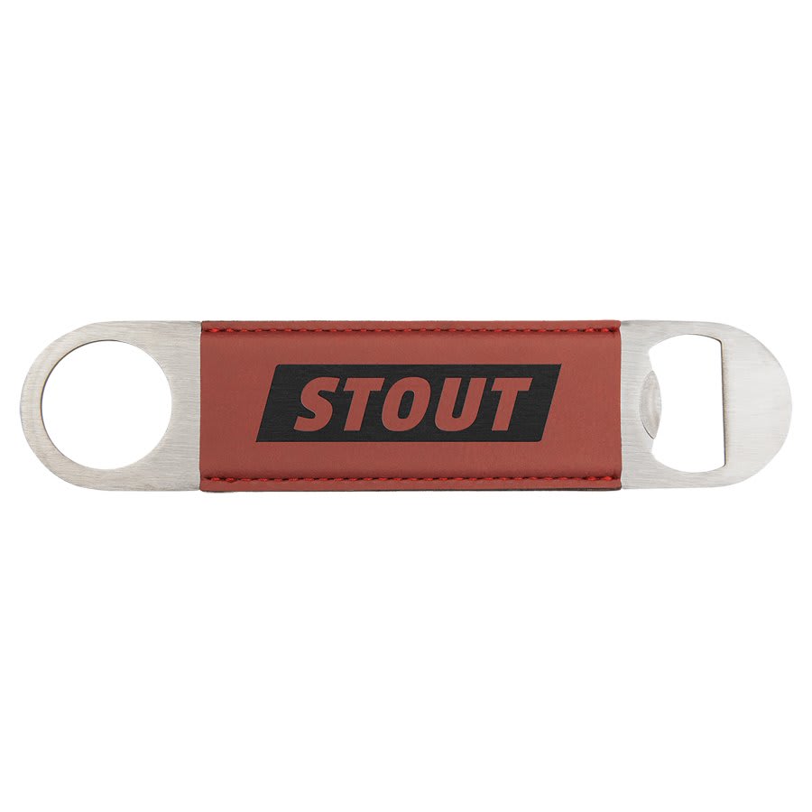 1 laser engravable leatherette bottle opener personalized gift