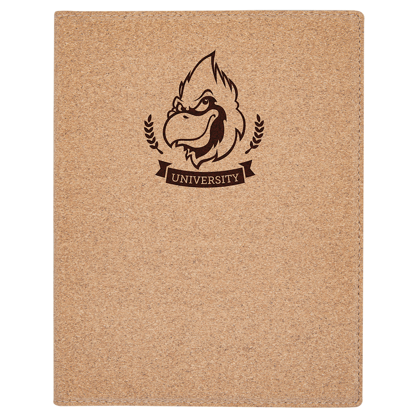 7" x 9" Small Cork Portfolio with Notepad