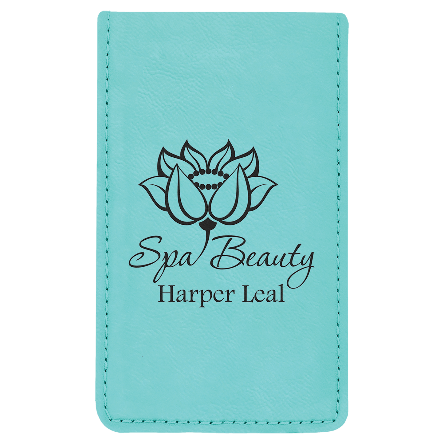 7-Piece Teal Laserable Leatherette Manicure Gift Set