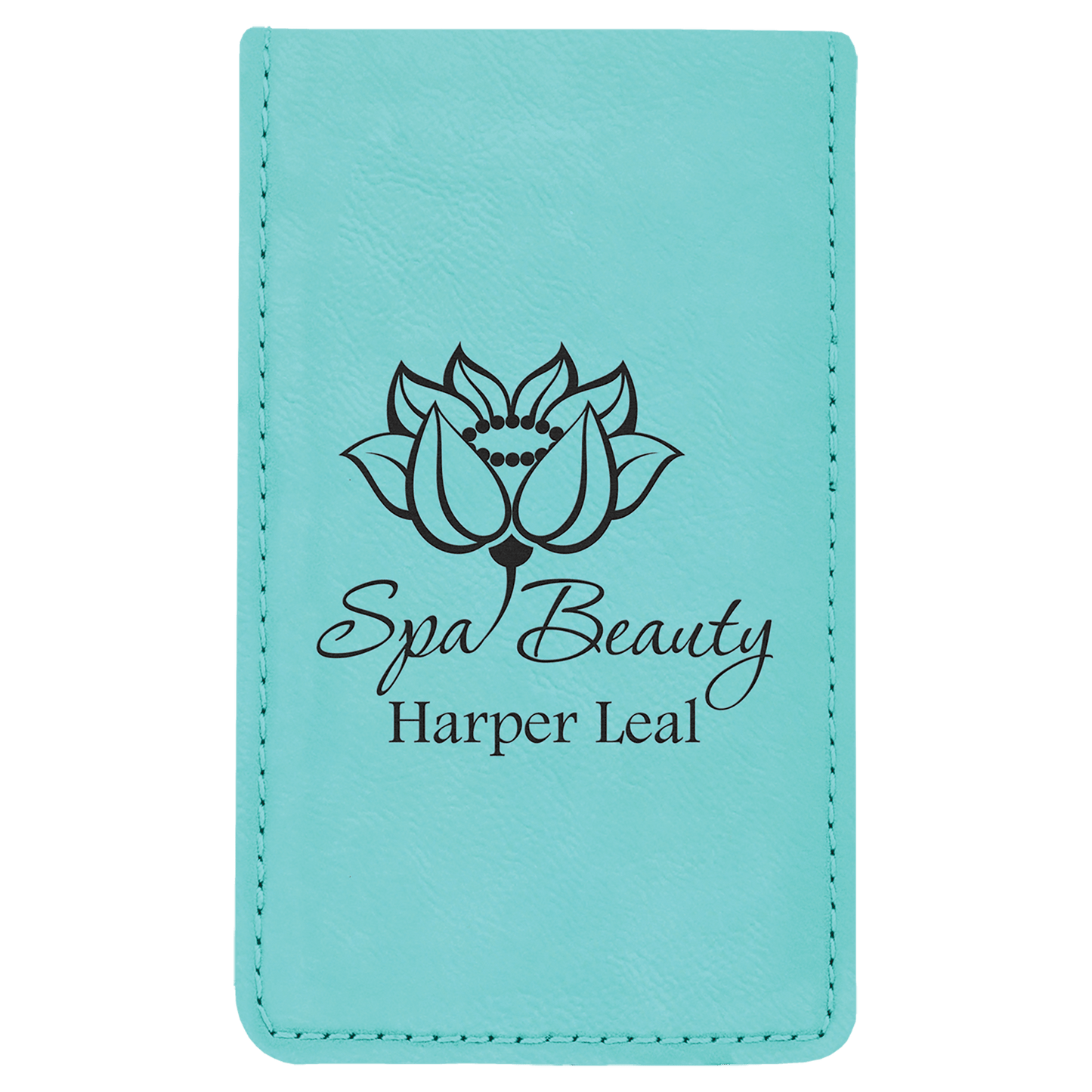 Teal 7-Piece Laserable Leatherette Manicure Gift Set