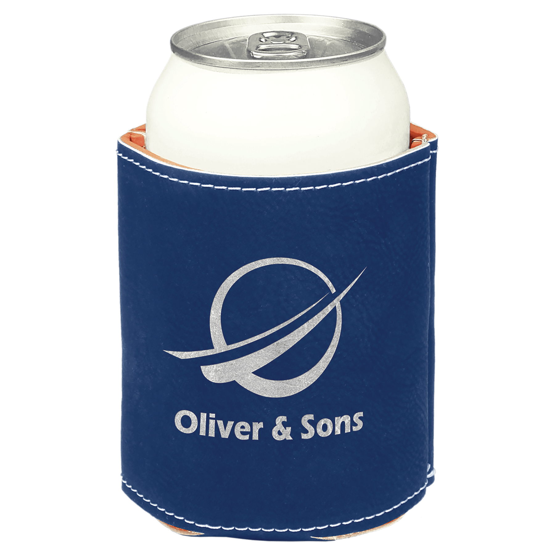 Blue/Silver Beverage Holder laser engravable