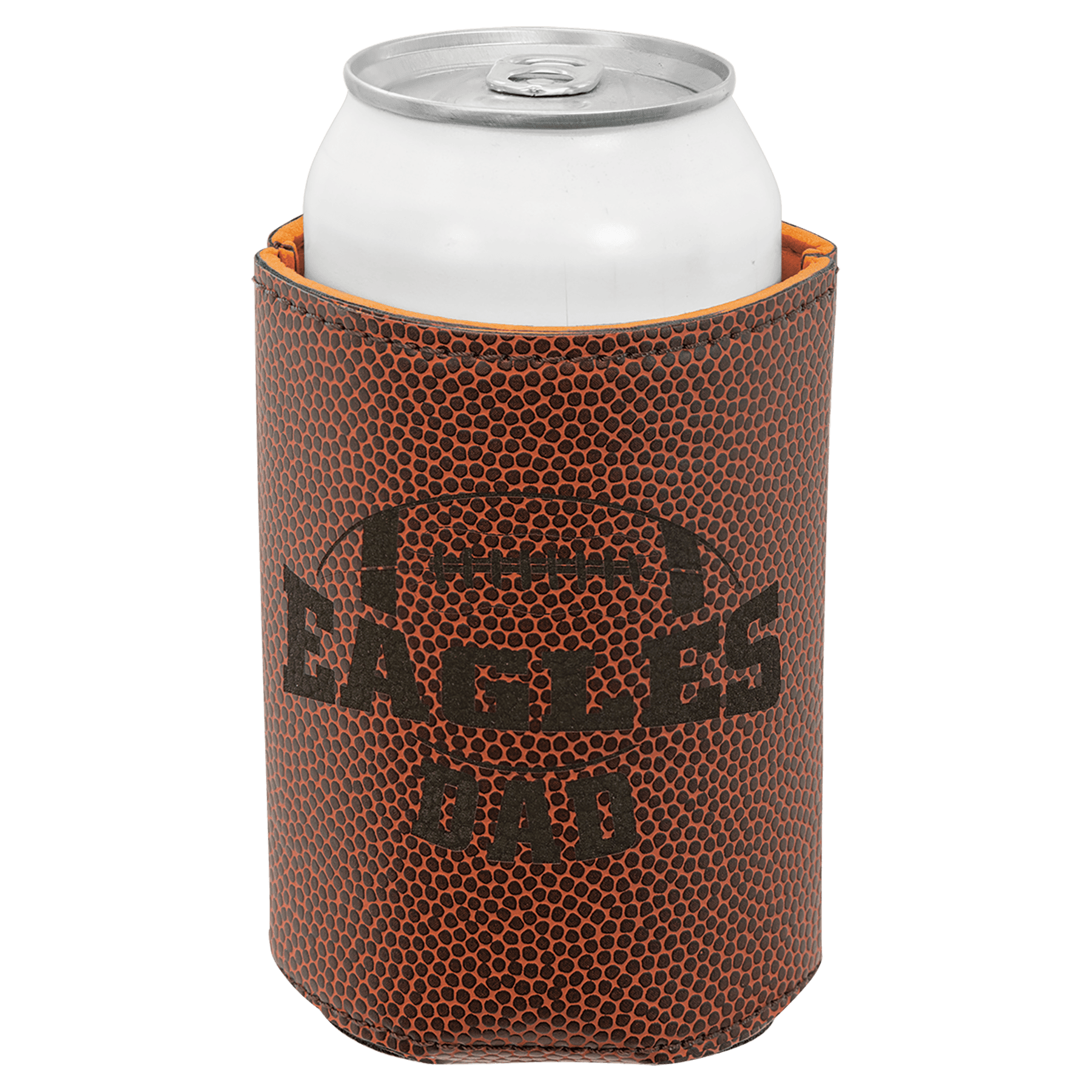 Football Brown Beverage Holder laser engravable