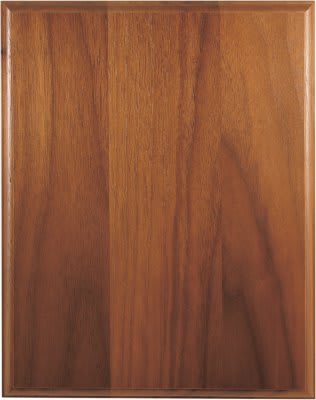 10 1/2" x 13" Step-Edge Genuine Walnut Plaque laser engravable