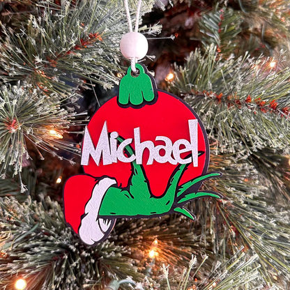 Personalize Grinch Ornament