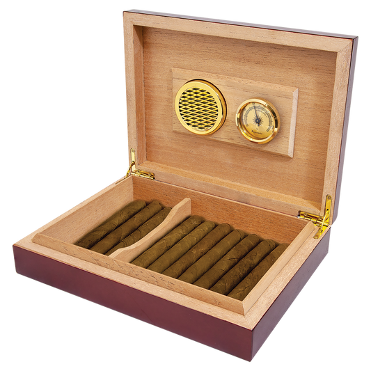 Rosewood Piano Finish Humidor laser engravable