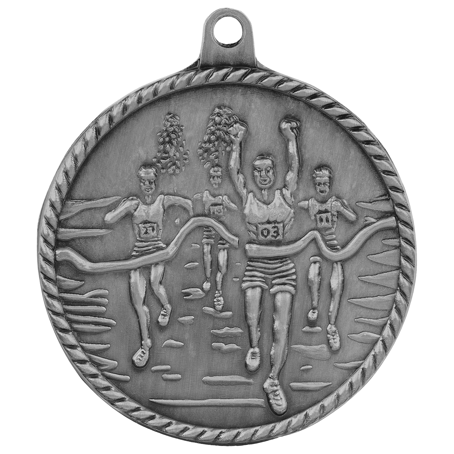 2" Cross Country High Relief Medal laser engravable medal