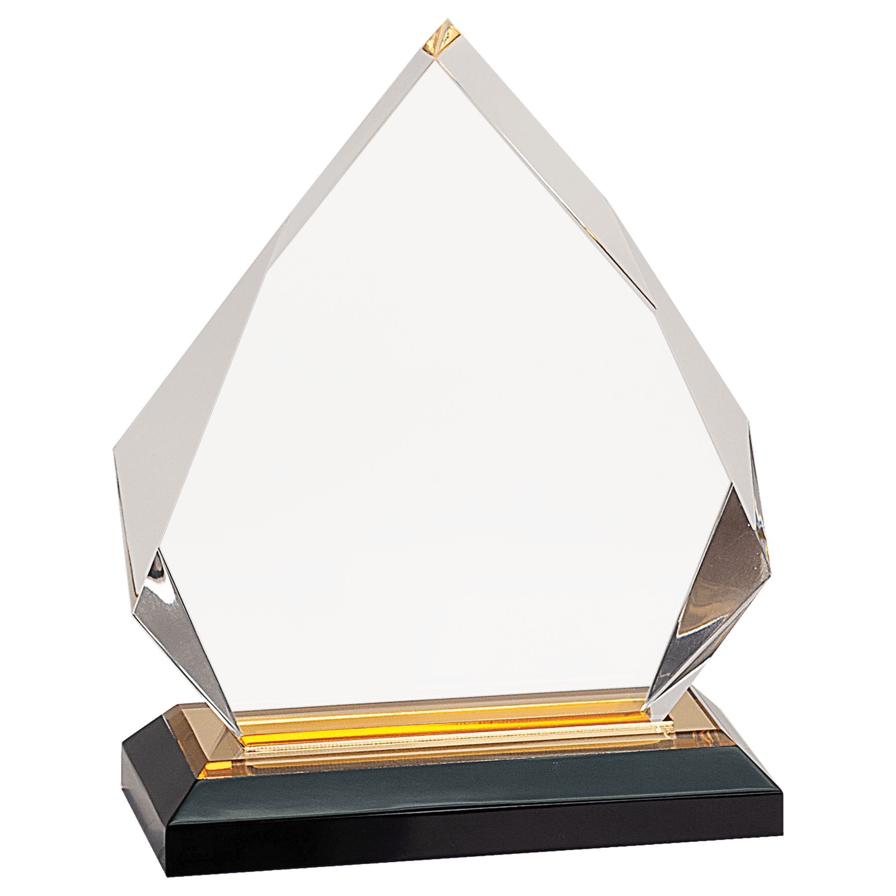 Gold 5 1/4" x 6 3/4" Diamond Impress Acrylic