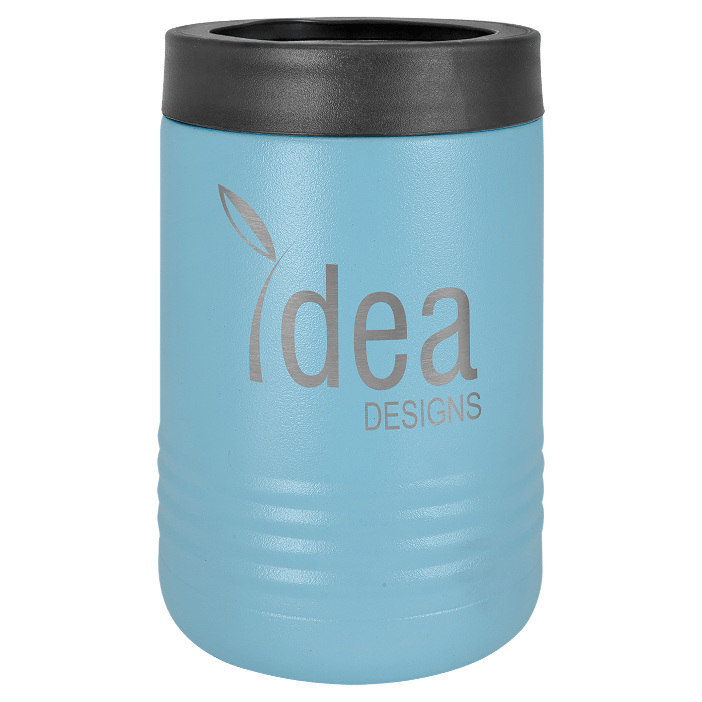 Personalized stainless steel vacuum insulated can and bottle holder with custom engraved name or design