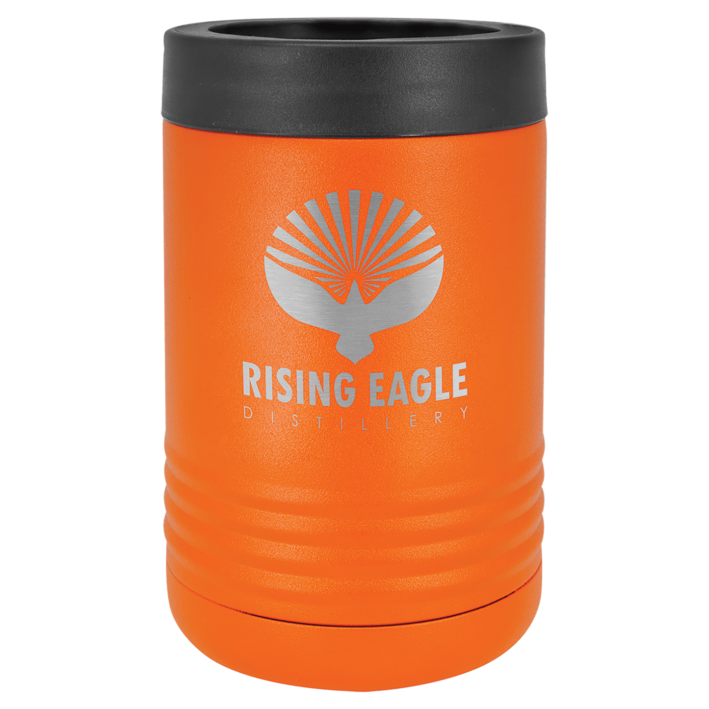 Personalized stainless steel vacuum insulated can and bottle holder with custom engraved name or design