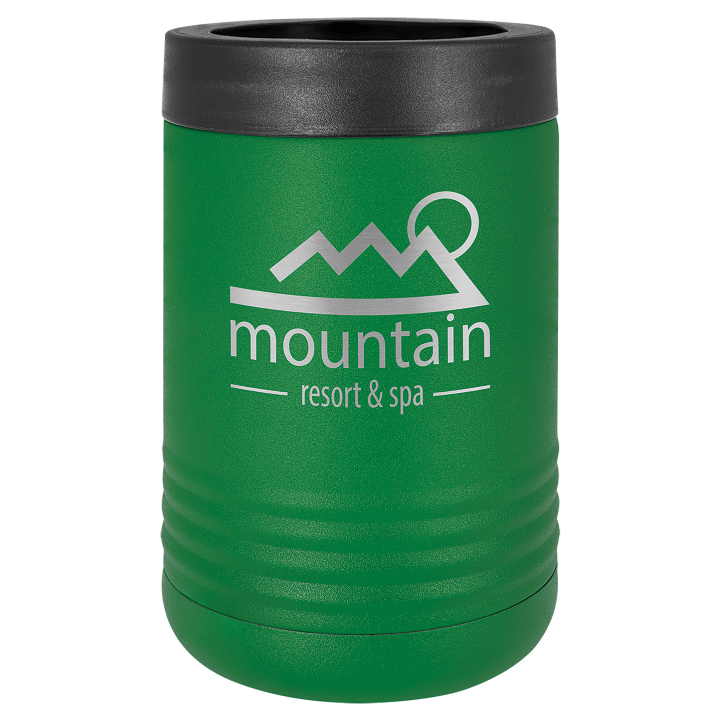 Personalized stainless steel vacuum insulated can and bottle holder with custom engraved name or design
