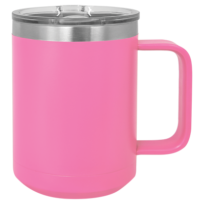 Personalized 15 oz. Insulated Mug with Slider Lid
