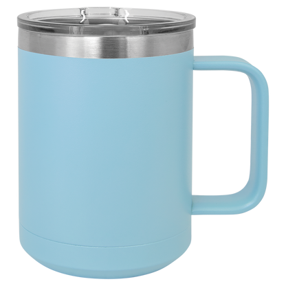Personalized 15 oz. Insulated Mug with Slider Lid