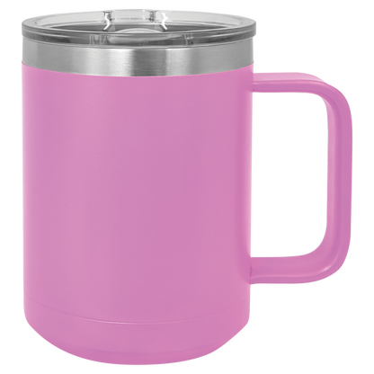 Personalized 15 oz. Insulated Mug with Slider Lid