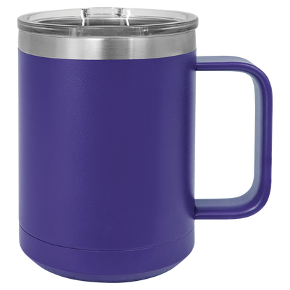 Personalized 15 oz. Insulated Mug with Slider Lid