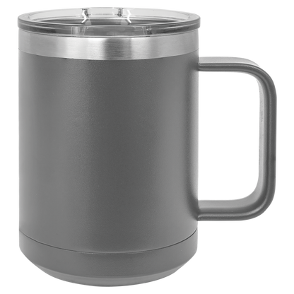 Personalized 15 oz. Insulated Mug with Slider Lid