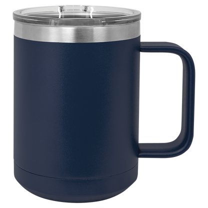 Personalized 15 oz. Insulated Mug with Slider Lid