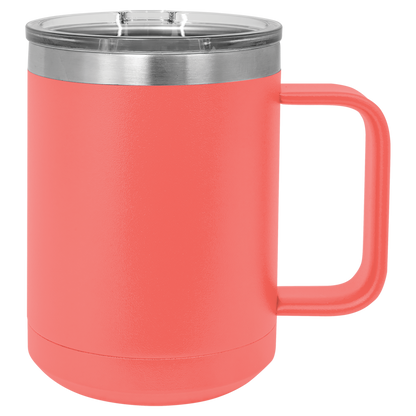Personalized 15 oz. Insulated Mug with Slider Lid