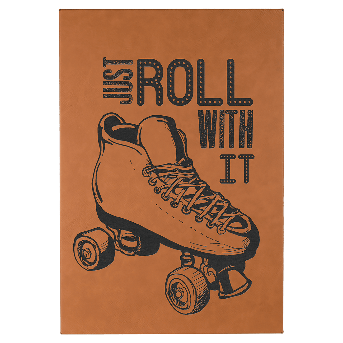 Rawhide 12" x 18" laser engravable leatherette wall decor personalized