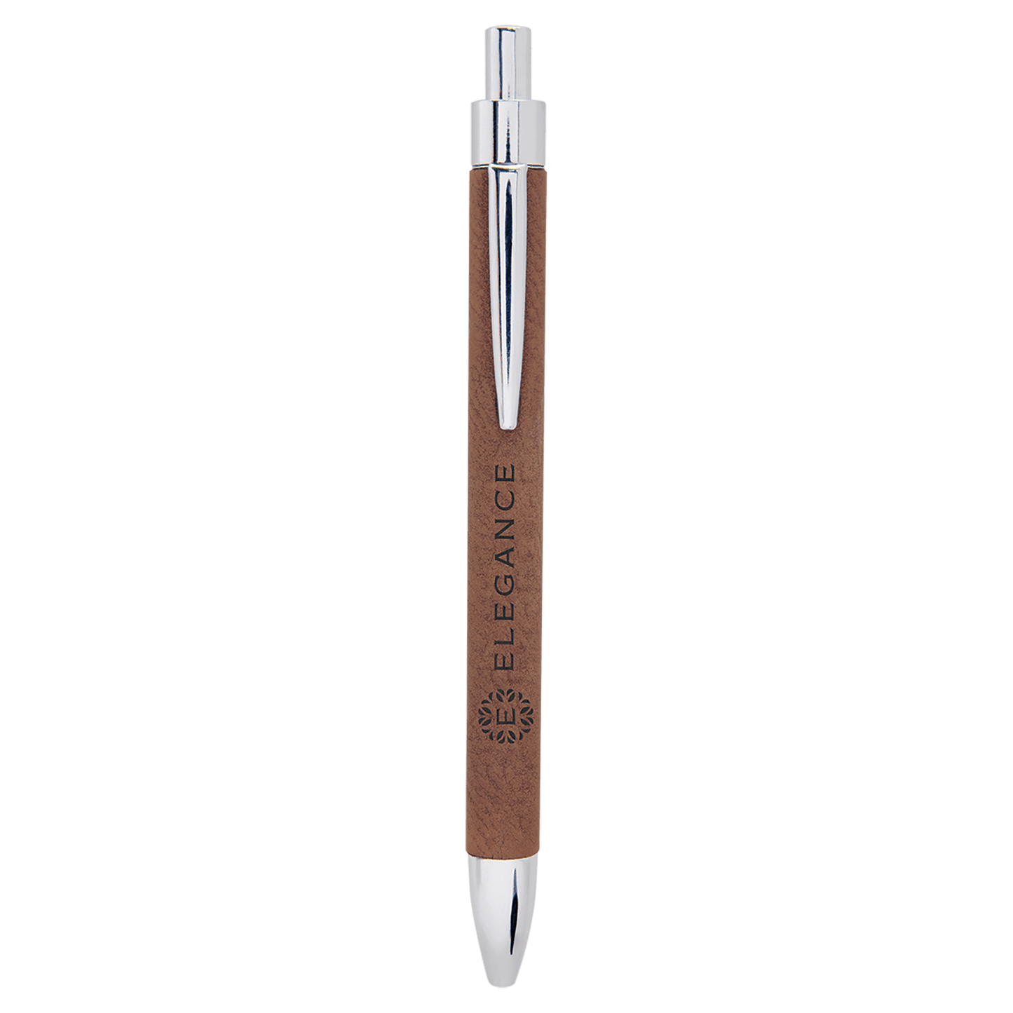 Dark Brown " laser engravable leatherette pen personalized gift