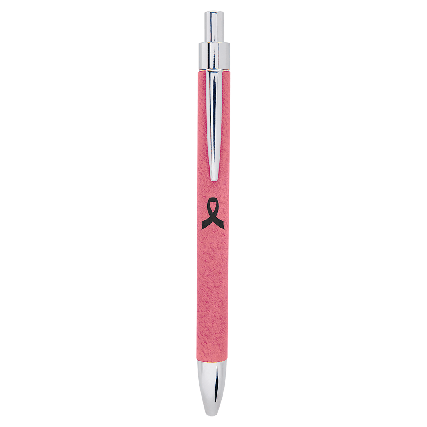 Pink " laser engravable leatherette pen personalized gift