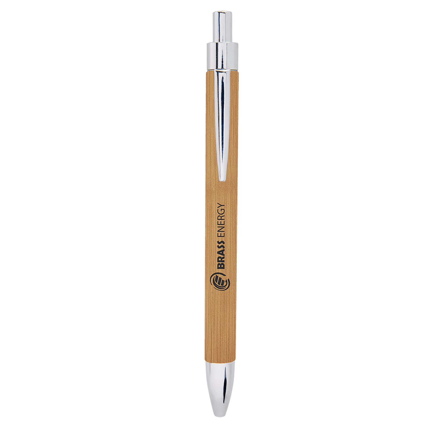 Bamboo " laser engravable leatherette pen personalized gift
