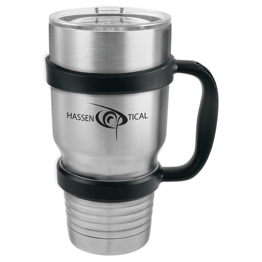 Clear plastic handle attachment for 30 oz. Polar Camel ringneck tumblers