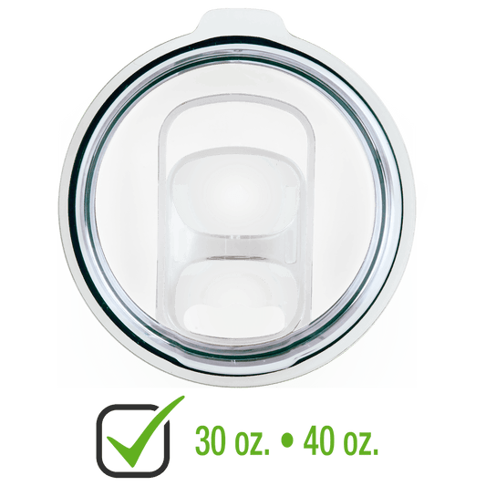 Clear replacement slider lid for 30 oz. Polar Camel tumblers and 32/40 oz. travel mugs