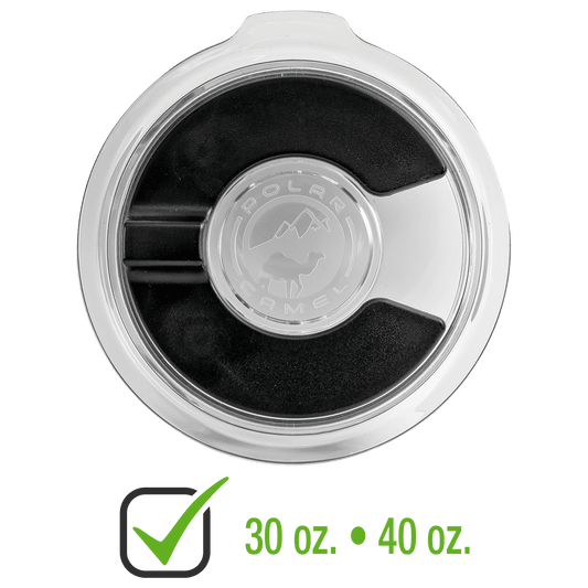 Clear replacement magnetic lid for 30 oz. Polar Camel tumblers and 40 oz. travel mugs