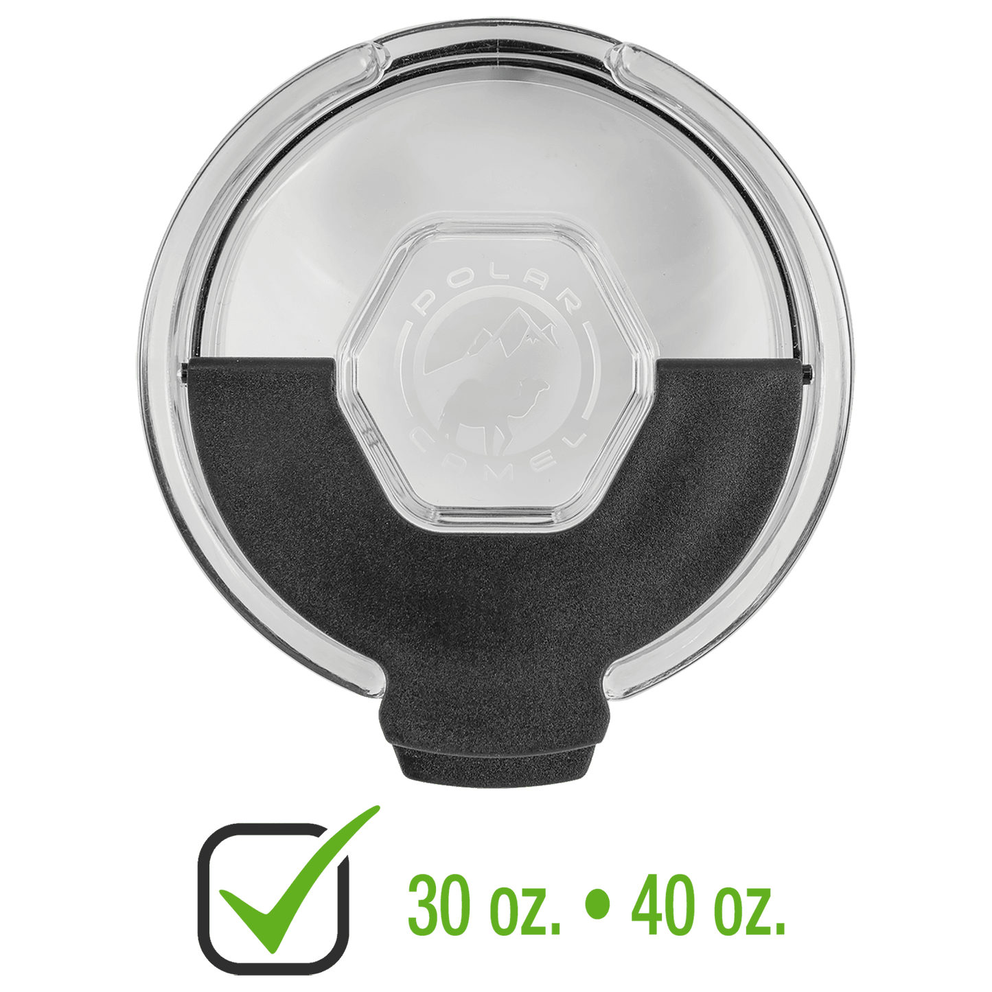 Clear replacement snap lid for 30 oz. Polar Camel ringneck tumblers