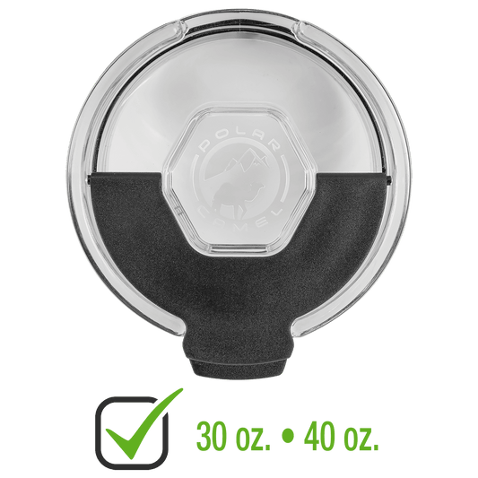 Clear replacement snap lid for 30 oz. Polar Camel ringneck tumblers