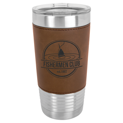 20 oz Leatherette Tumbler