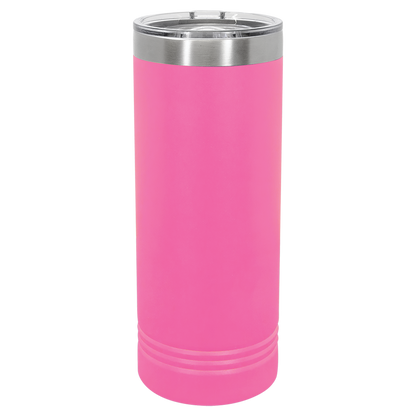 Personalized 22 oz. Skinny Tumbler with Slider Lid