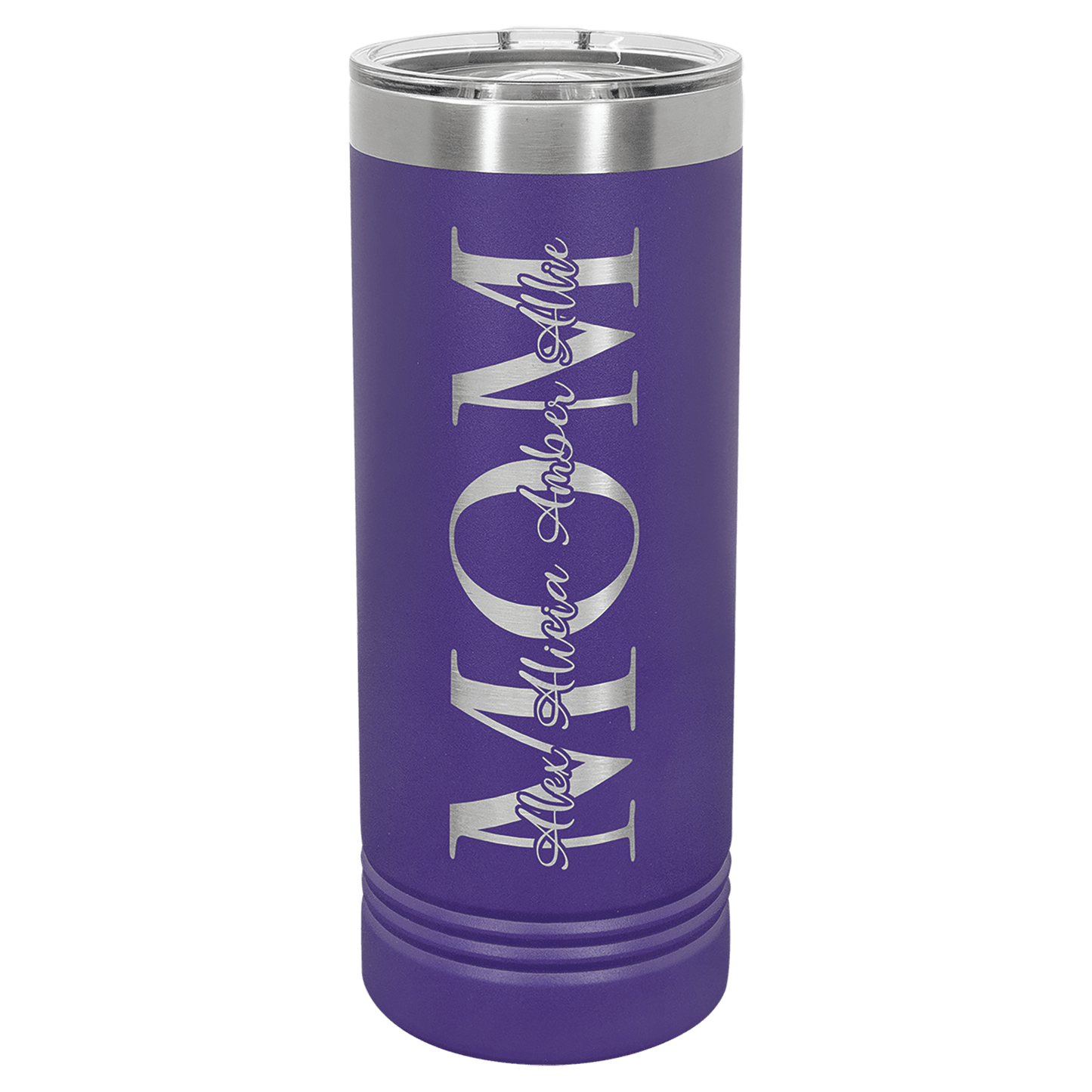 Polar Camel 22 oz. Purple Skinny Tumbler with Slider Lid