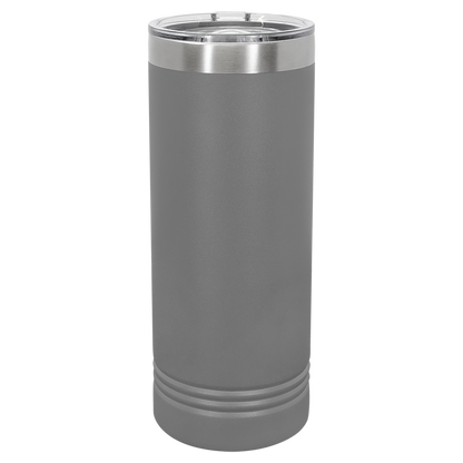 Personalized 22 oz. Skinny Tumbler with Slider Lid