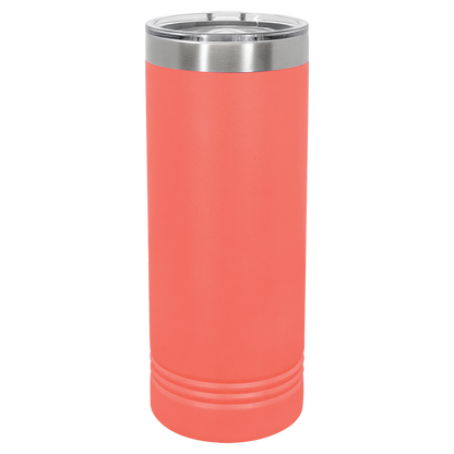Personalized 22 oz. Skinny Tumbler with Slider Lid