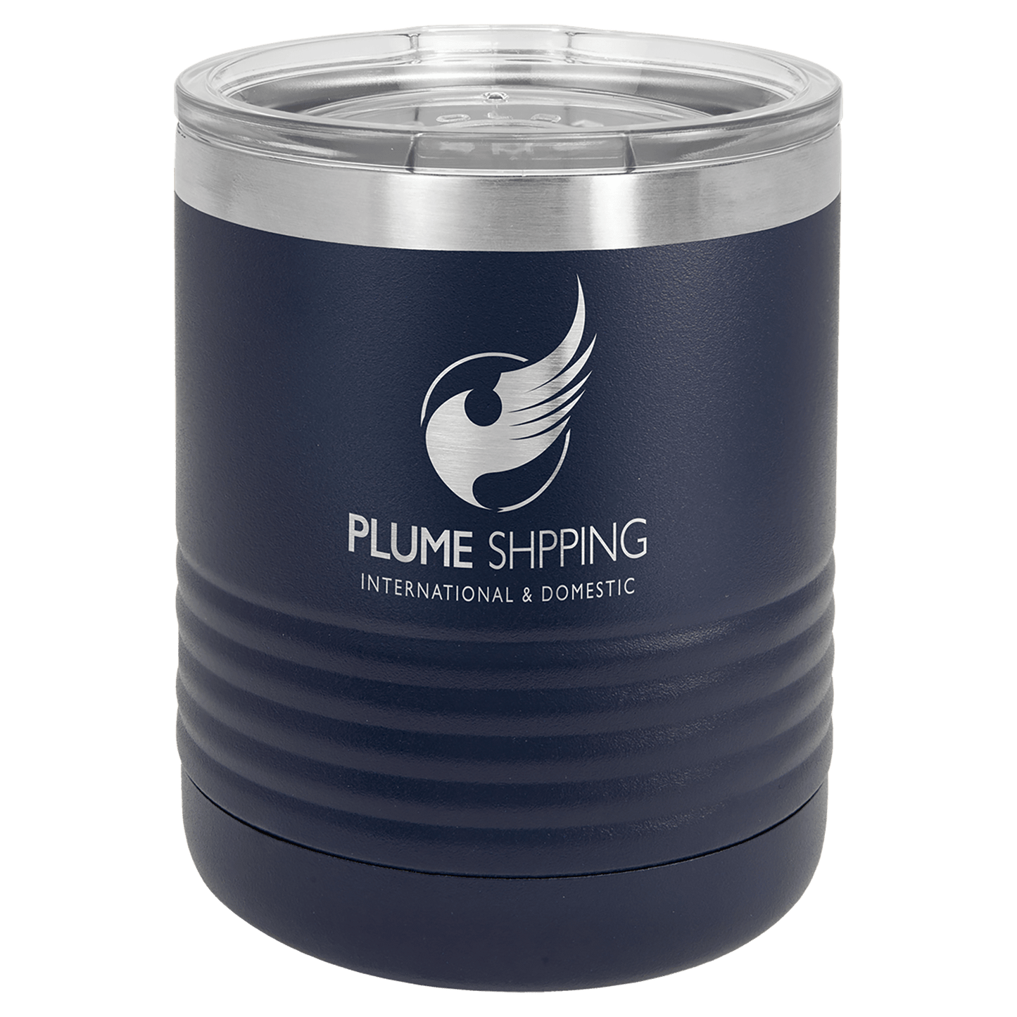 Navy Blue Polar Camel 10 oz. Vacuum Insulated Ringneck Tumbler with Clear Lid