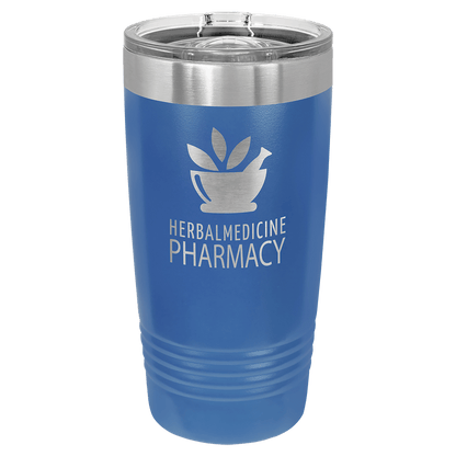 Personalized 20 oz. stainless steel ringneck tumbler with slider lid and custom engraved name or message