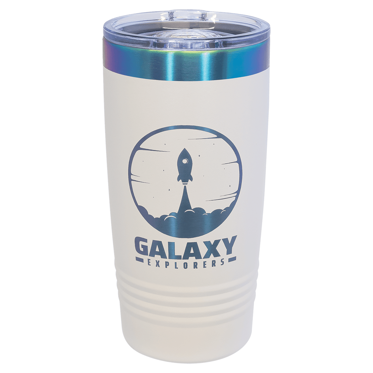 Personalized 20 oz. Prism ION-plated tumbler with slider lid and custom engraved name or message