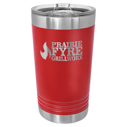 Personalized 16 oz. insulated stainless steel pint with slider lid and custom engraved name or design