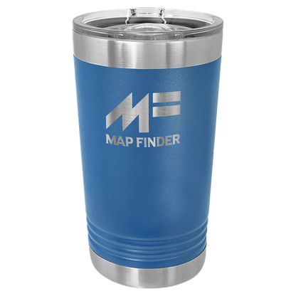 Personalized 16 oz. insulated stainless steel pint with slider lid and custom engraved name or design