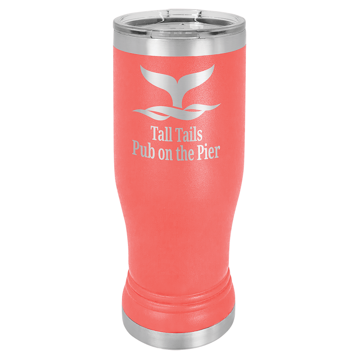 Coral 14 oz. Polar Camel Pilsner with Clear Lid
