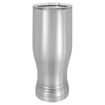 Personalized 20 oz. Insulated Pilsner with Clear Lid
