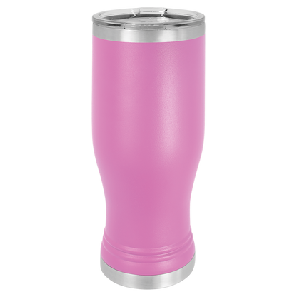 Personalized 20 oz. Insulated Pilsner with Clear Lid