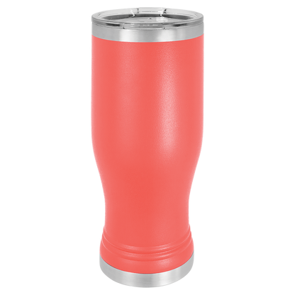 Personalized 20 oz. Insulated Pilsner with Clear Lid